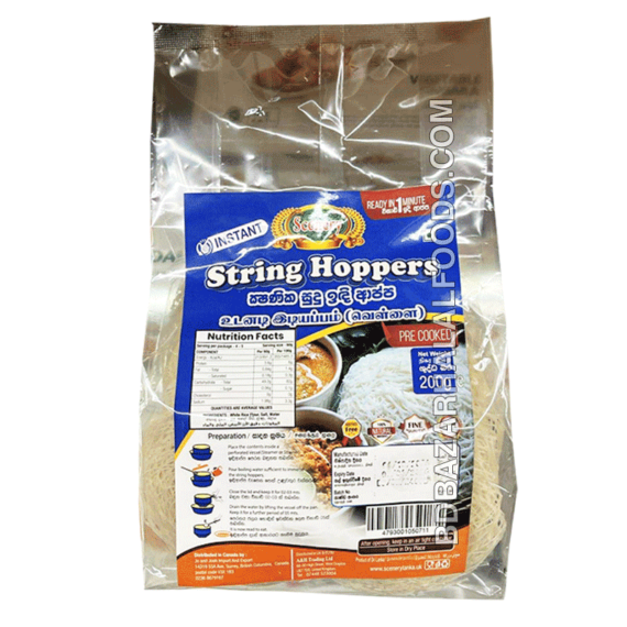 White String Hoppers Scenery 200g – BD Bazar Halal Foods